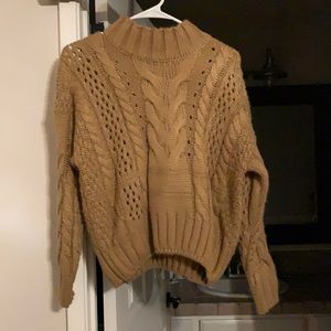 Light brown long sleeve top